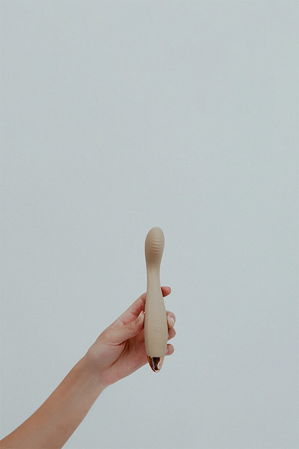 Hand holding Rora against a plain background