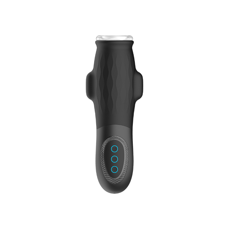 Black male masturbator on transparent bacground